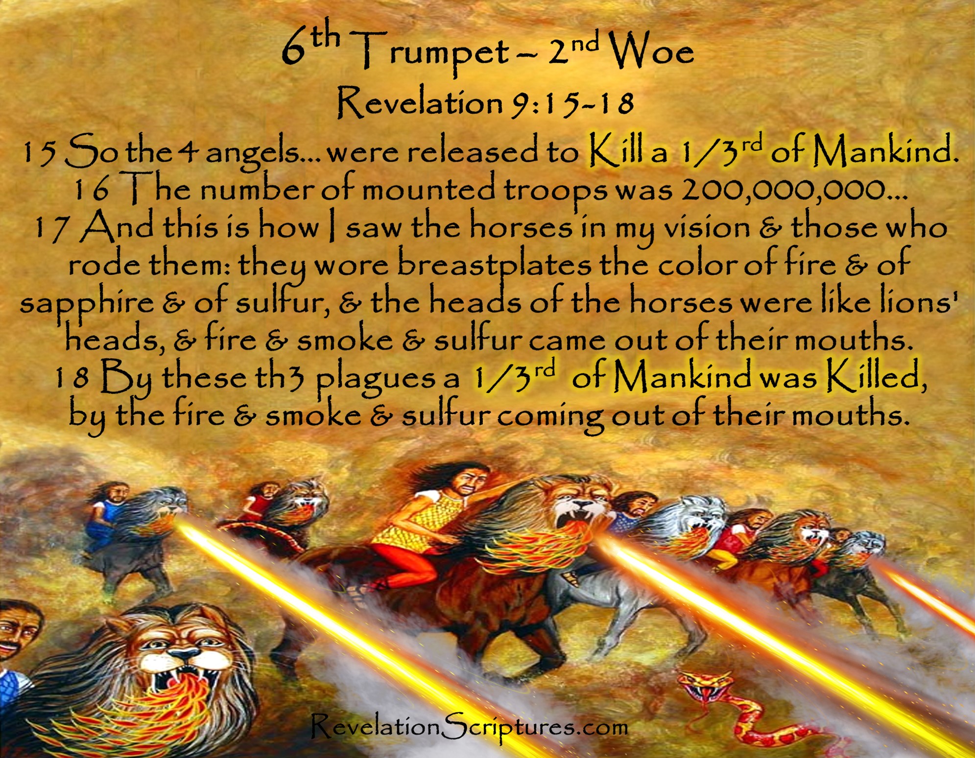 The Vast Th Trumpet Nd Woe Biblical Interpretation Picture