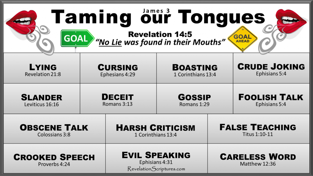 Taming Our Tongues Book Of Revelation