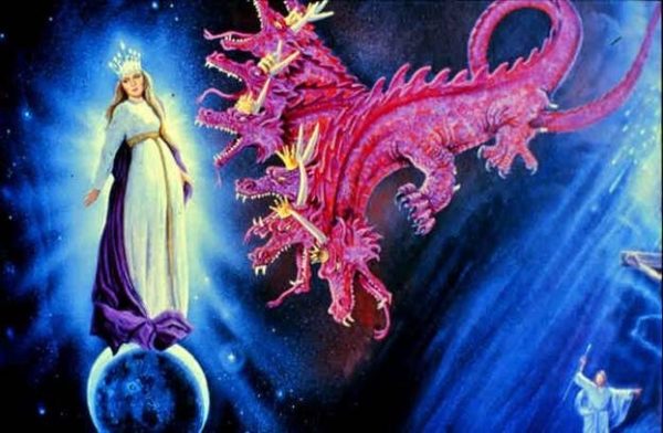 Woman-Pregnant-12 Stars-Moon-Birth-Revelation 12-Agony-Pain-Red Dragon ...