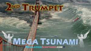 2nd Trumpet,second trumpet,trumpet 2,second trumpet revelation,2nd Trumpet Revelation,trumpet 2 Revelation,Revelation 8:8,Revelation Chapter 8 verse 8,book of Revelation,Apocalypse,biblical interpretation,scriptural interpretation,7 Trumpets,Seven trumpets,7 trumpets Revelation,seven trumpets revelation,Mega Tsumani,tsunami,comet,star,asteroid,meteor,something like a great mountain,great mountain,mountain,burning with fire,thrown into sea,all ablaze,hurled into the sea, something like a huge mountain,huge mountain, cast into the sea,1/3,third,one third,one-third,ships destroyed,ships,ships wrecked,boats,boats destroyed,boats wrecked,1/3rd ,Revelation 8:9,Revelation Chapter 8 verse 9,a third of the ships were destroyed,one-third of all the ships on the sea were destroyed,third part of the ships were destroyed,