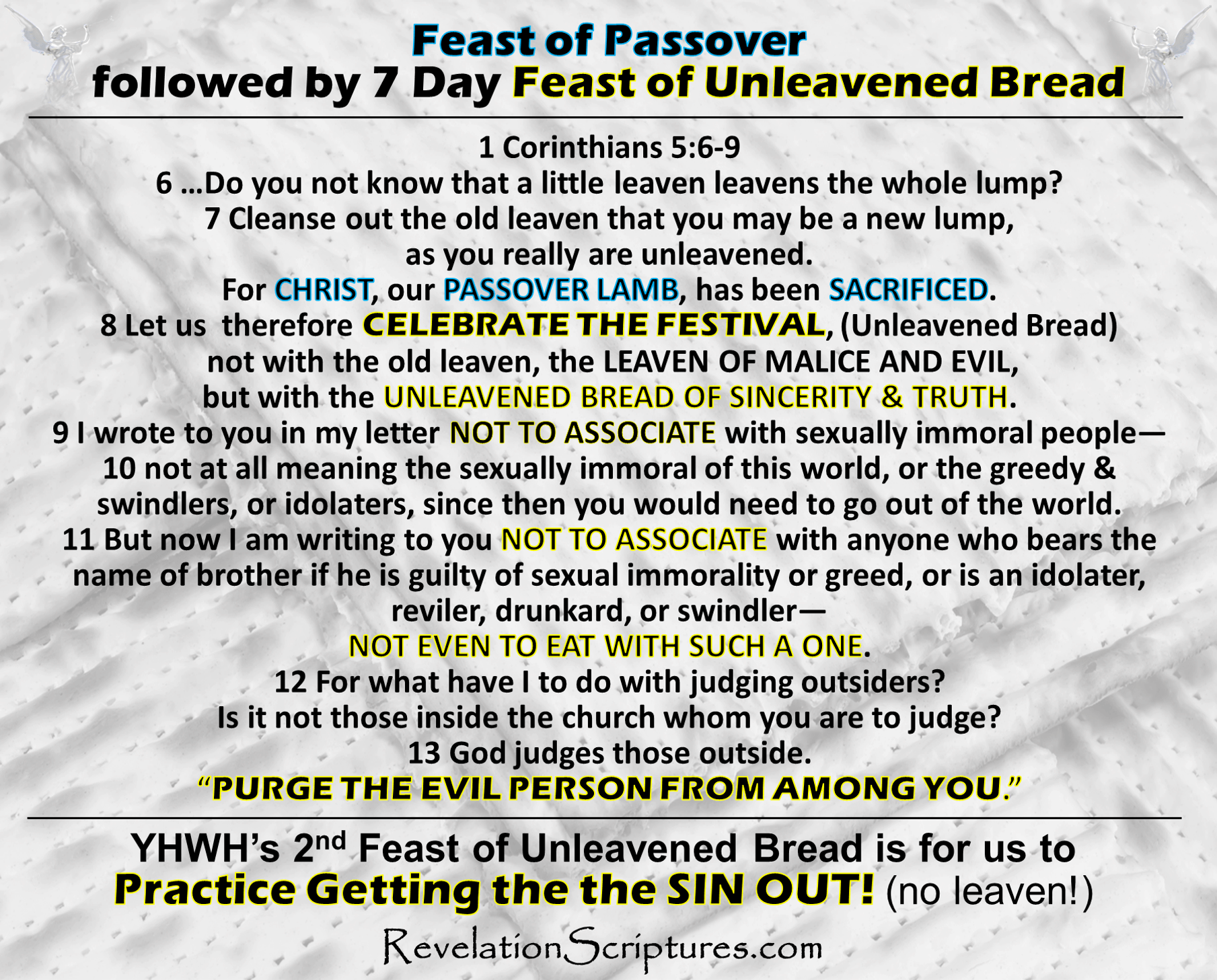 Feast Of Passover Followed By 7 Day Feast Of Unleavened Bread Get The