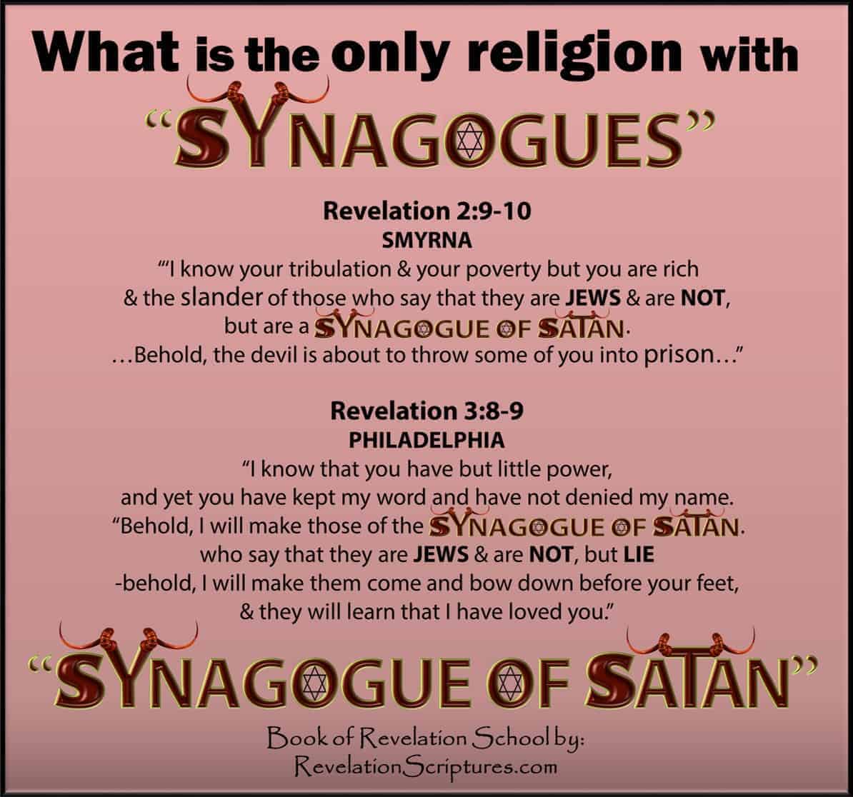 A Picture of Synagogues Revelatione 2 9-10 Smyrna, Revelation 3 8-9 Philadelphia