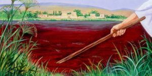 Picture of 1st Plague of Egypt - river - Blood
