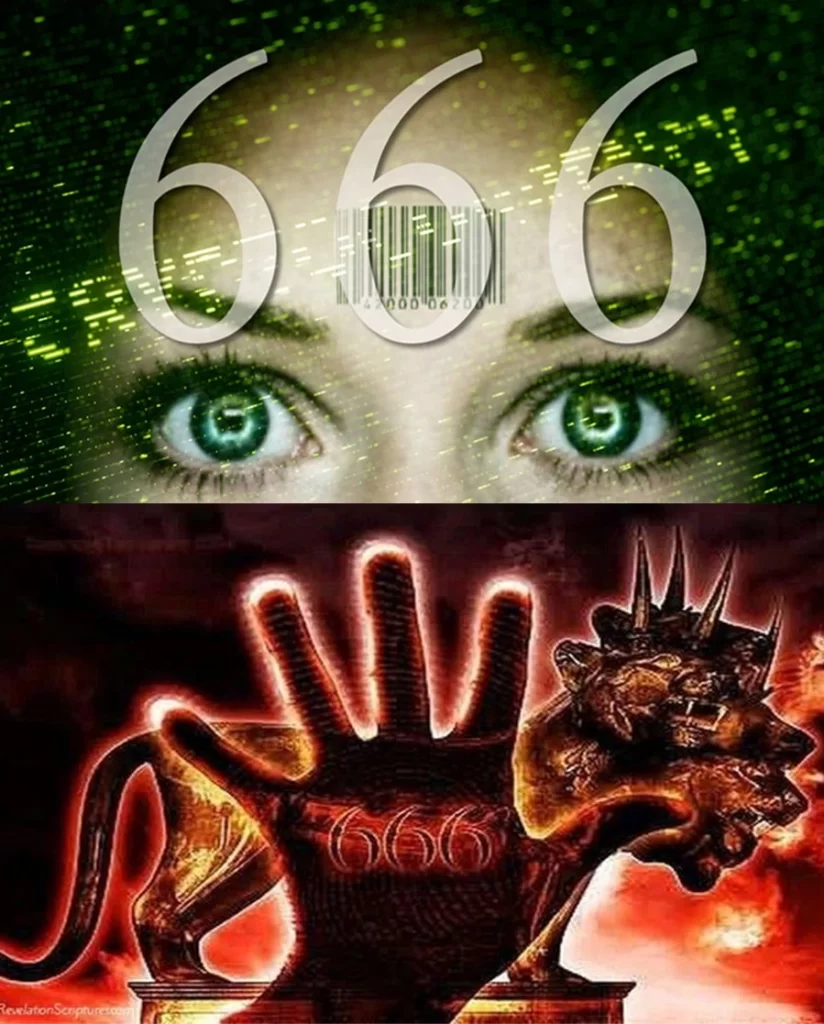 Revelation 13:16 - 666 - Mark of the Beast on Right Hand or Forehead