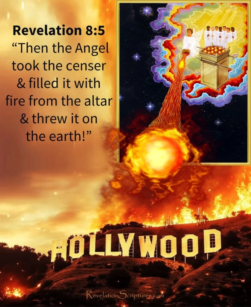 Revelation 8:5 Fire Thrown to the Earth from God's Throne - God's Fire Kindled