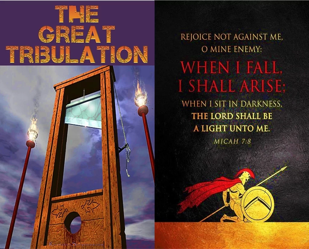 Micah 7:8 Describing the Great Tribulation of Matthew 24:21 & Revelation 7:14