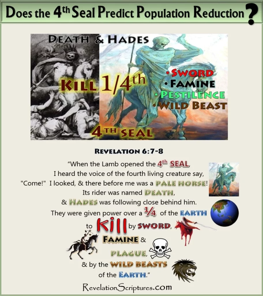 Revelation 6:7-8, 4th Seal - Death & Hades to Kill 1 4