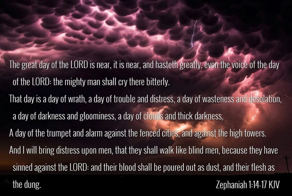 Zephaniah 1:14-17, Zephaniah & God's 7 Bowls of Wrath