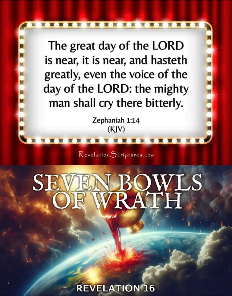Zephaniah 1:14 & Revelation 16, All 3 Chapters of Zephaniah describe God's Wrath during the period of His 7 Bowls of Wrath