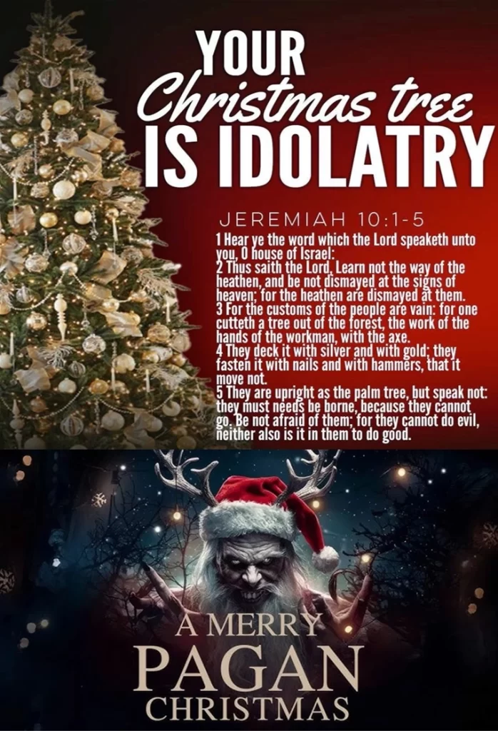 Jeremiah 10 Christmas Tree Idolatry