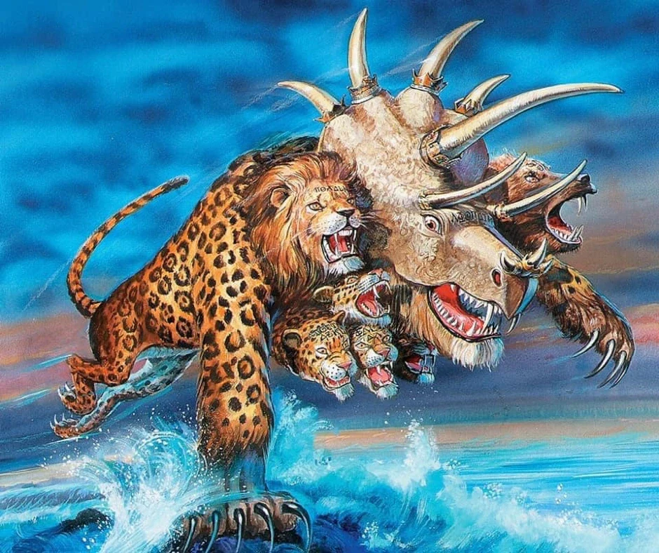1st Beast from the Sea! - Revelation 13:1-10 Revelation 13,Beast image Mark,Beast Revelation,False Prophet Revelation,Revelation Daniel Revelation 13:1-10 Beast from Sea (08)