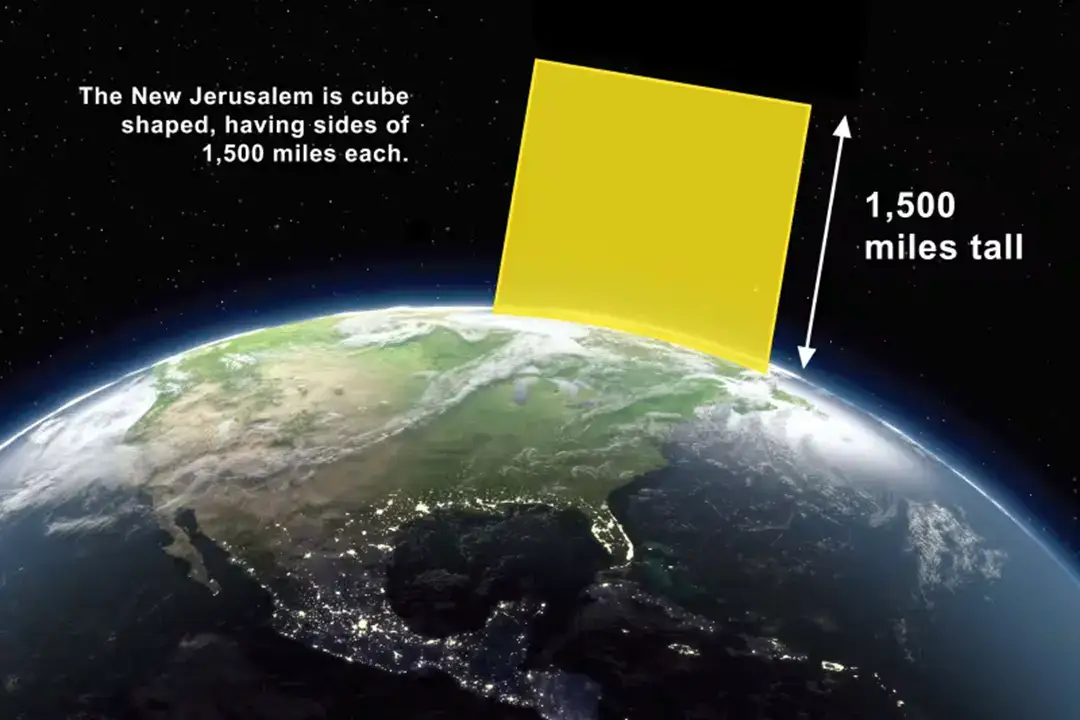 Revelation 21:6 - Massive Size of New Jerusalem Scale Pictures - 12000 Stadia or 12000 Furlongs or 1500 Miles or 2400 Kilometers 25