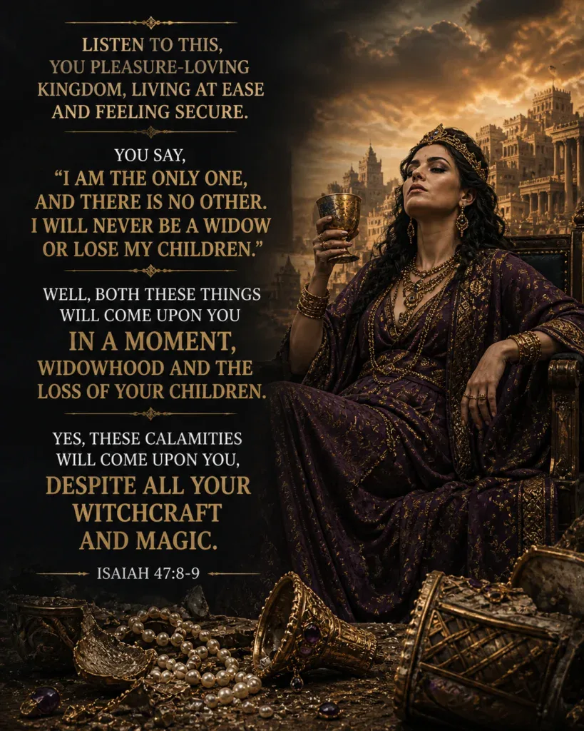 Isaiah 47:8-9 The Judgment of Babylon
