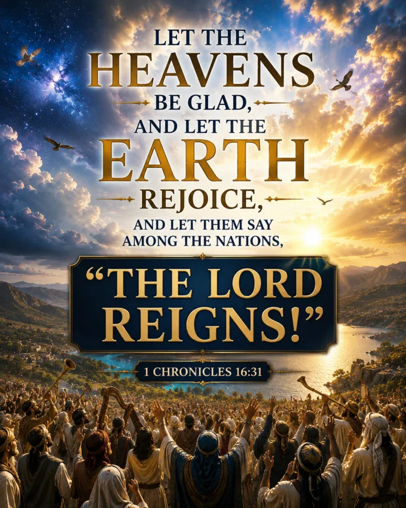 1 Chronicles 16:31 The LORD Reigns