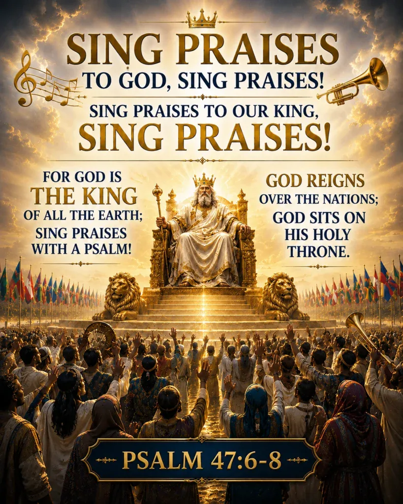 Psalm 47:6-8 God Reigns