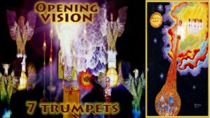7 Trumpets,Seven Trumpets,Censur,Angel,Prayers of Saints,incense,Opening Vision,Fire,Altar,Thrown to Earth,Fire,Kindled,Seven Trumpets,Book of Revelation,Revelation Chapter 8,Apocalypse