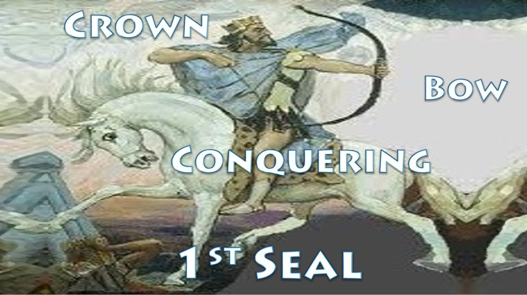 First Seal,1st Seal,White Horse,Bow,Crown,Conquering,Jesus,Seven Seals,Book of Revelation,Revelation Chapter 6,Apocalypse,four Horsemen,4 Horsemen