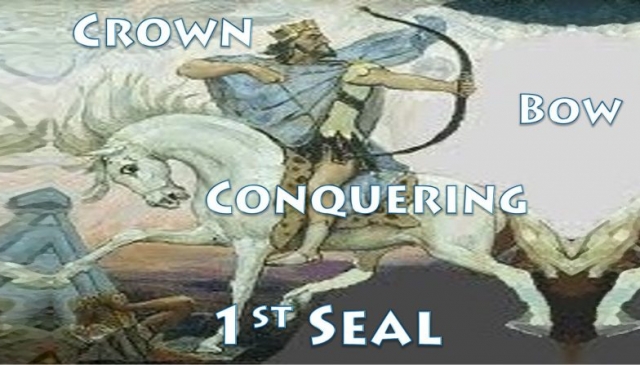 First Seal,1st Seal,White Horse,Bow,Crown,Conquering,Jesus,Seven Seals,Book of Revelation,Revelation Chapter 6,Apocalypse,four Horsemen,4 Horsemen