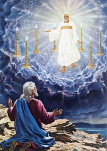 Jesus Midst Seven,Lampstands,Seven Stars,Seven Churches,Sword out of Mouth,Seven Candlesticks,Book of Revelation,Chapter 1 2 & 3
