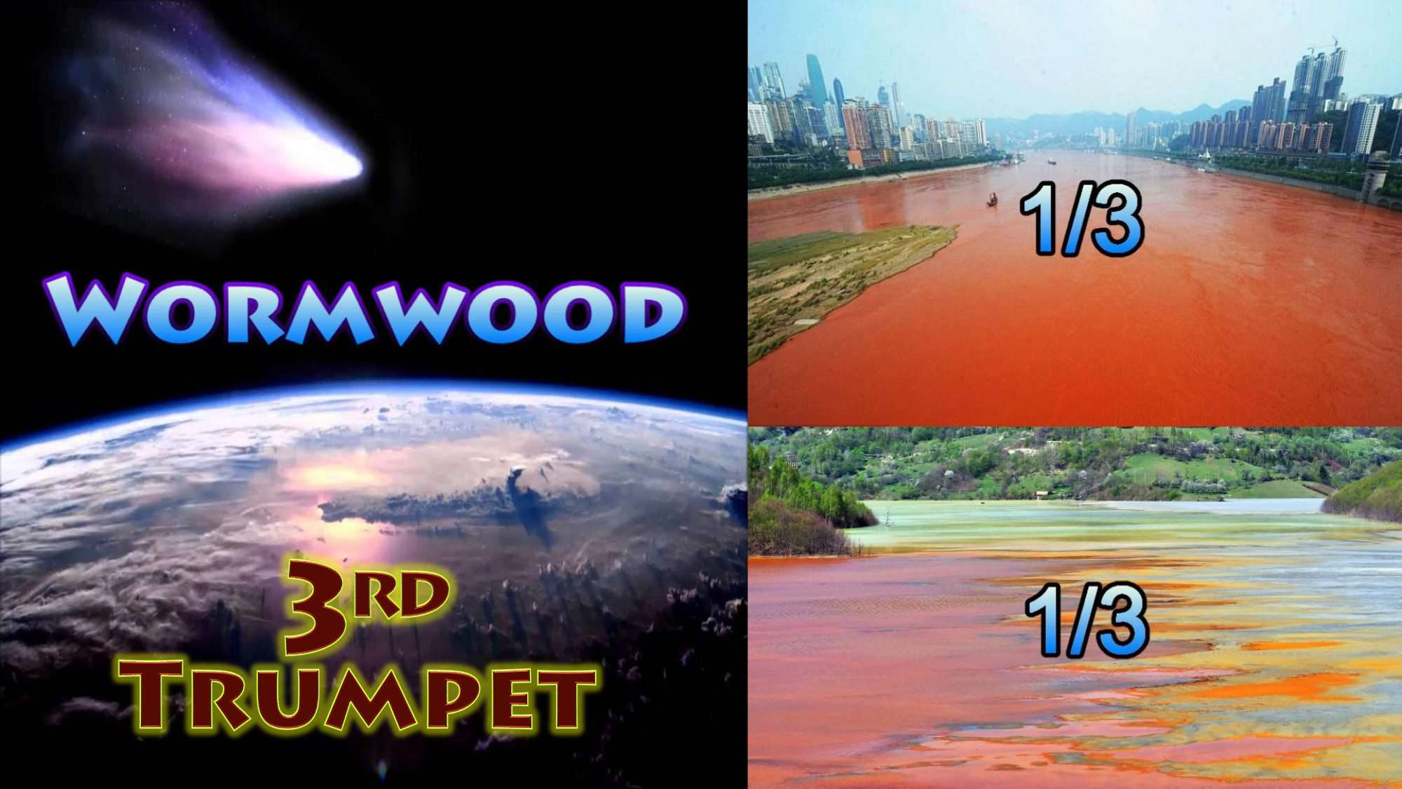 Third Trumpet,Star fell,Wormwood,Third Rivers,third Springs,Bitter,Poison Water,Seven Trumpets,Book of Revelation,Revelation Chapter 8,Apocalypse